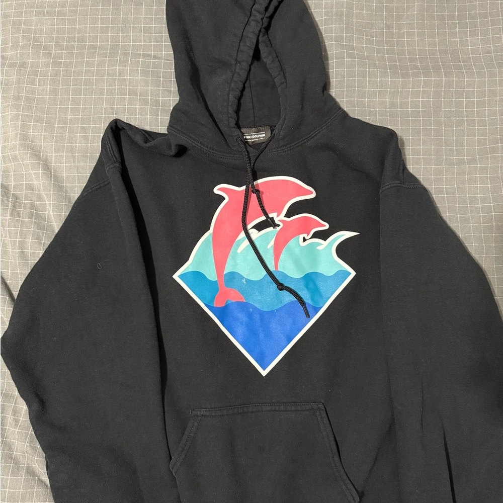 Pink Dolphin Black Hoodie
